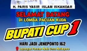 Pemda Jeneponto Gelar Kejurda Pacuan Kuda Berhadiah Pululuhan Juta Rupiah