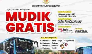 Libur Akhir Tahun: Pemprov Sulsel Hadirkan Mudik Gratis